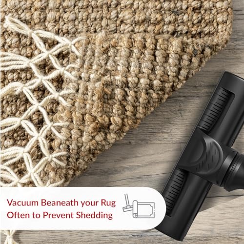 nuLOOM Raleigh Farmhouse Jute Tasseled Area Rug, 8x10, Natural - Image 4