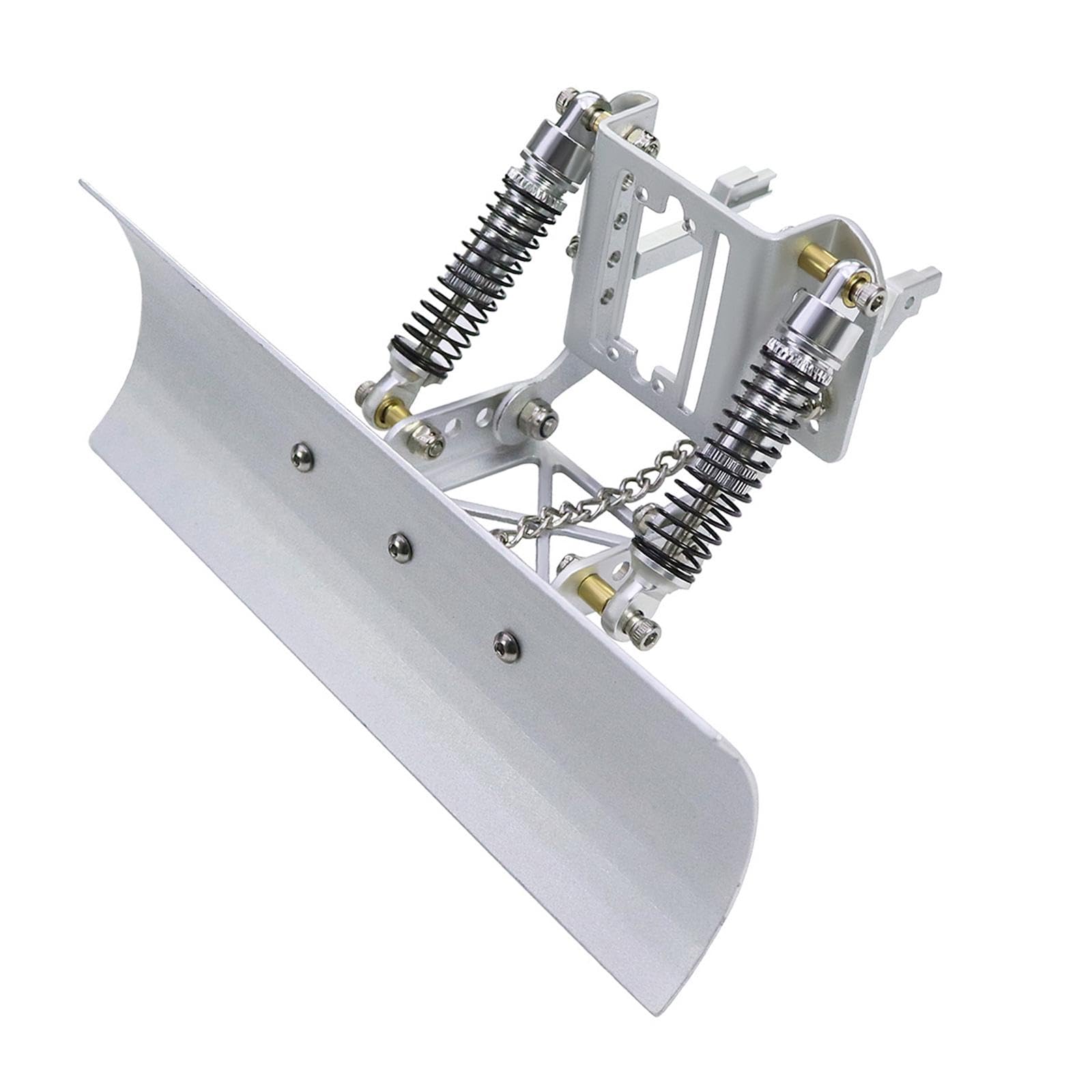 1/18 RC Snow Plow Kit, Upgrade Snow Sweeping Tools for TRX4M RC Hobby Car, Trucks DIY Accessories, Silver