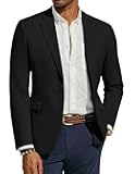 Men's Lightweight Sport Coat Casual One Button Blazer Breathable Sportcoat