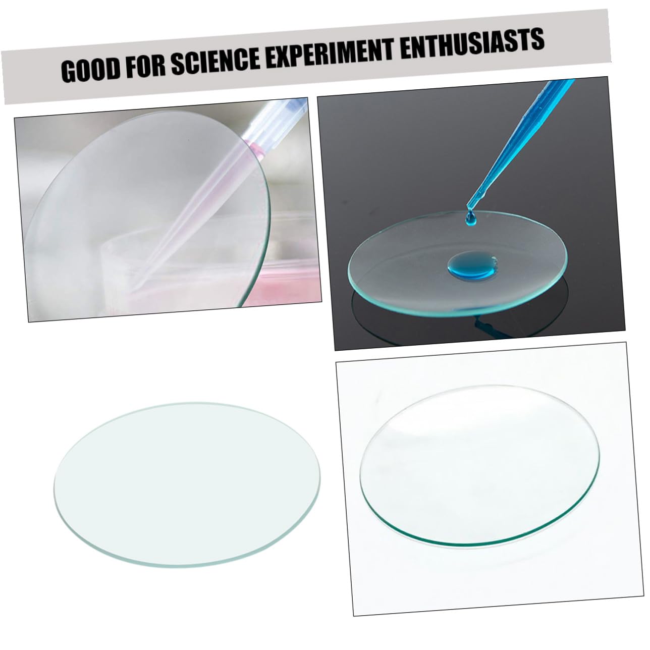 LIFKOME 10pezzi Vetri Trasparenti per Orologi da Laboratorio Coperchi per Becher in Vetro Resistente alle Alte Temperature Accessori per Esperimenti Chimici Misurazioni Precise e Chiusura