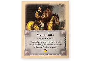 Master Thief Card compatible with Catan's Settlers of Catan, Seafarers, and Catan Expansions, 5th Edition