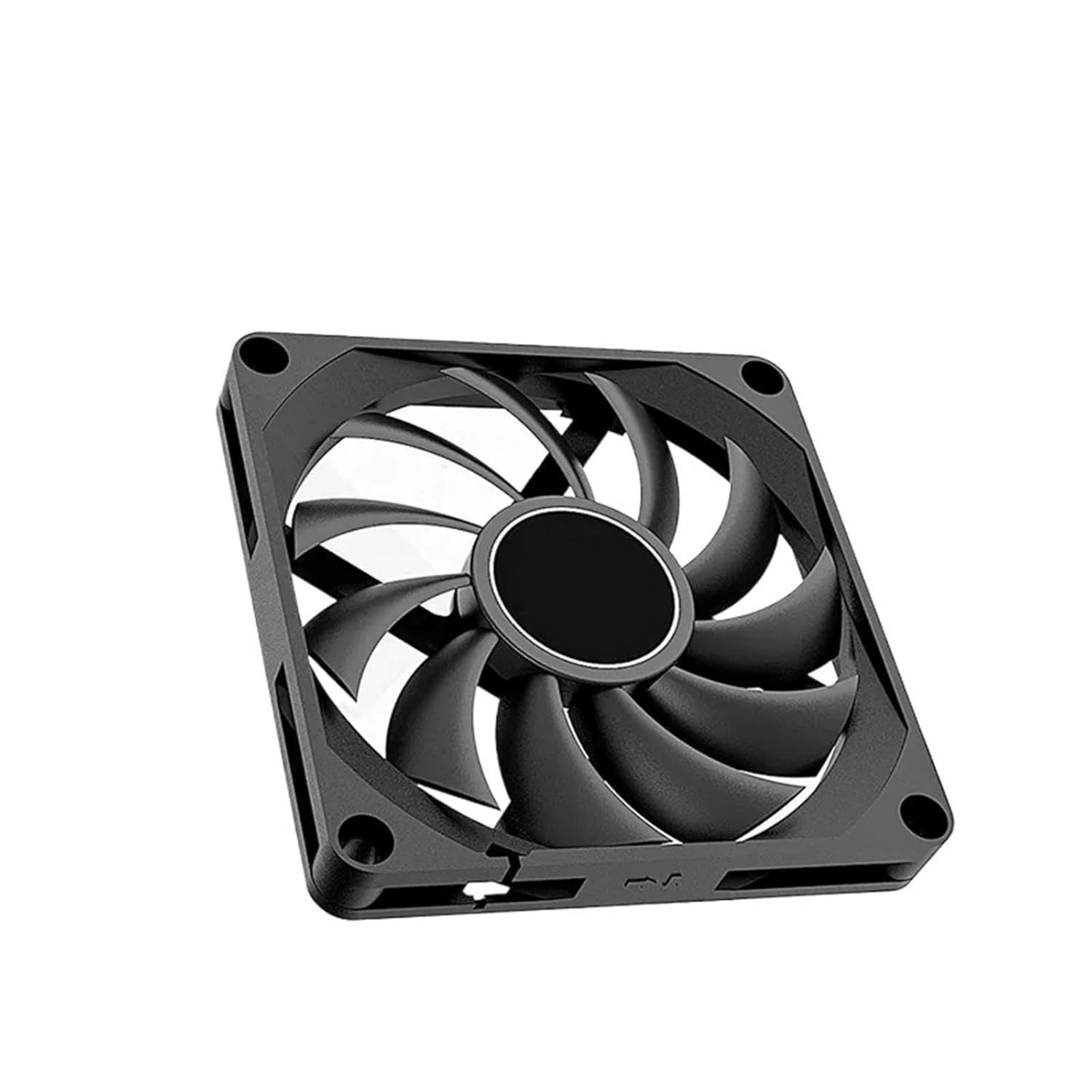 1pc 8010 80mm Slim Thinckness 10mm PWM Temperature Control 8cm Chassis Cooling Fan(Black_NO RGB)