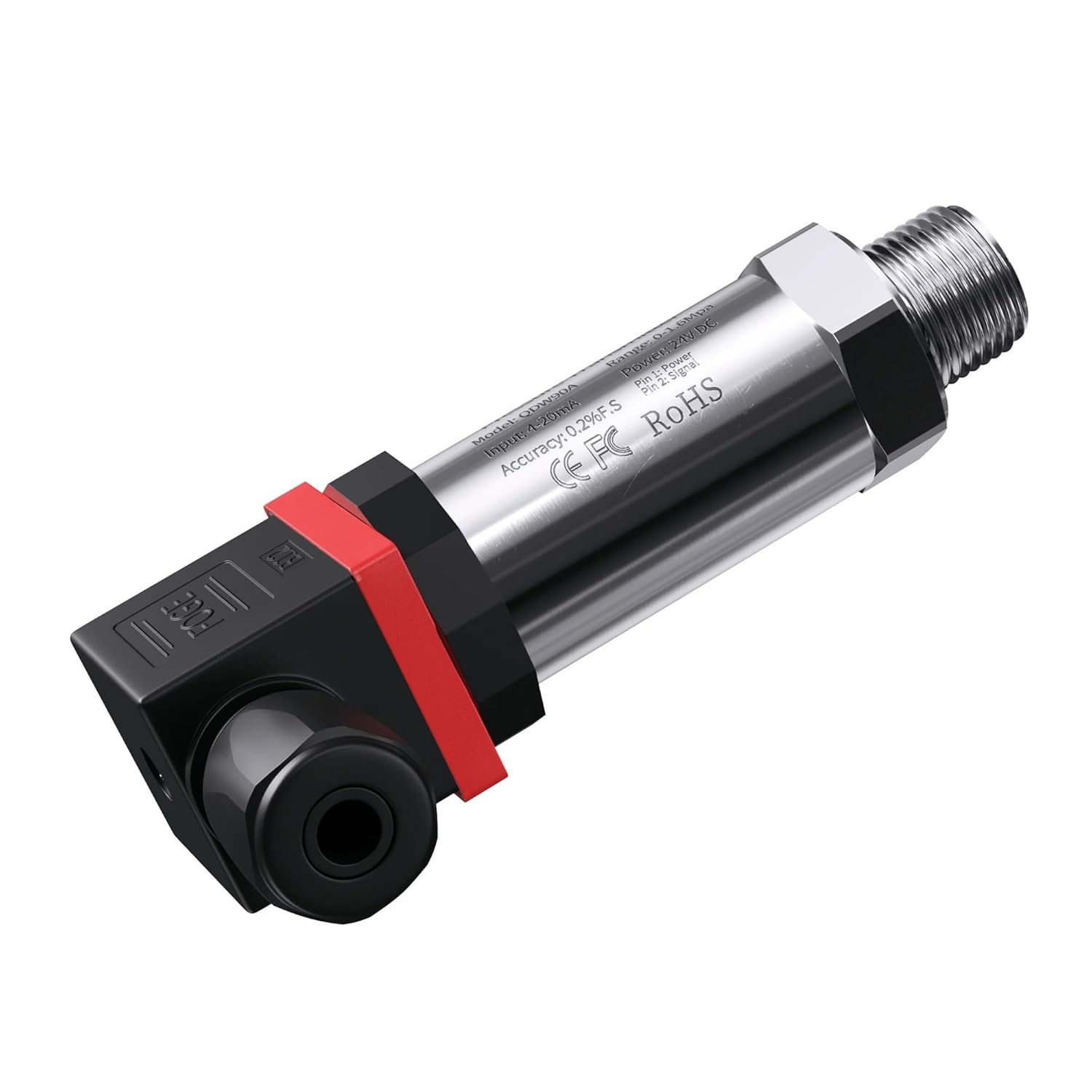 Water Oil Fuel Gas air Pressure Transmitter 0.1bar 200bar 400bar G1/4 12-36V 4-20mA RS485 0-600bar transducer Sensor(0-0.2bar)