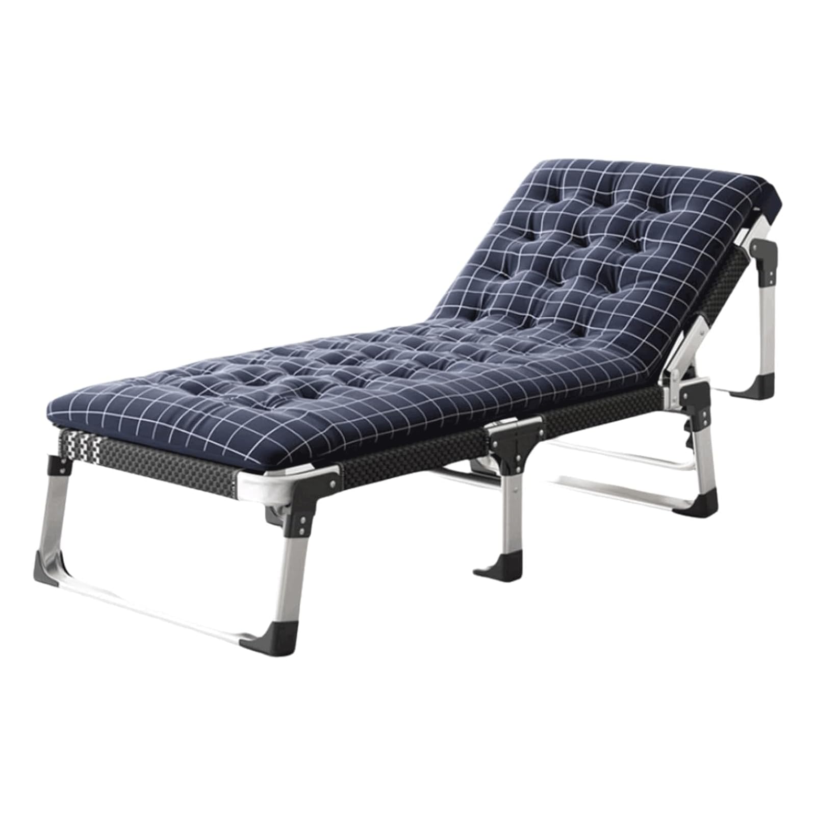 Opvouwbaar gastenbed Oxford stof aluminiumlegering Opvouwbaar campingbed In hoogte verstelbaar afneembaar kussen Campingbedden