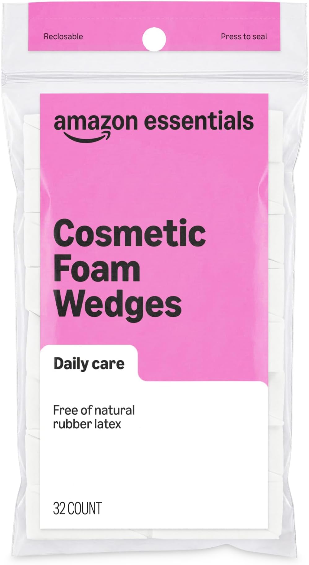 Cosmetic Foam Wedges For Makeup, 32 Count (Previously Amazon Basics)