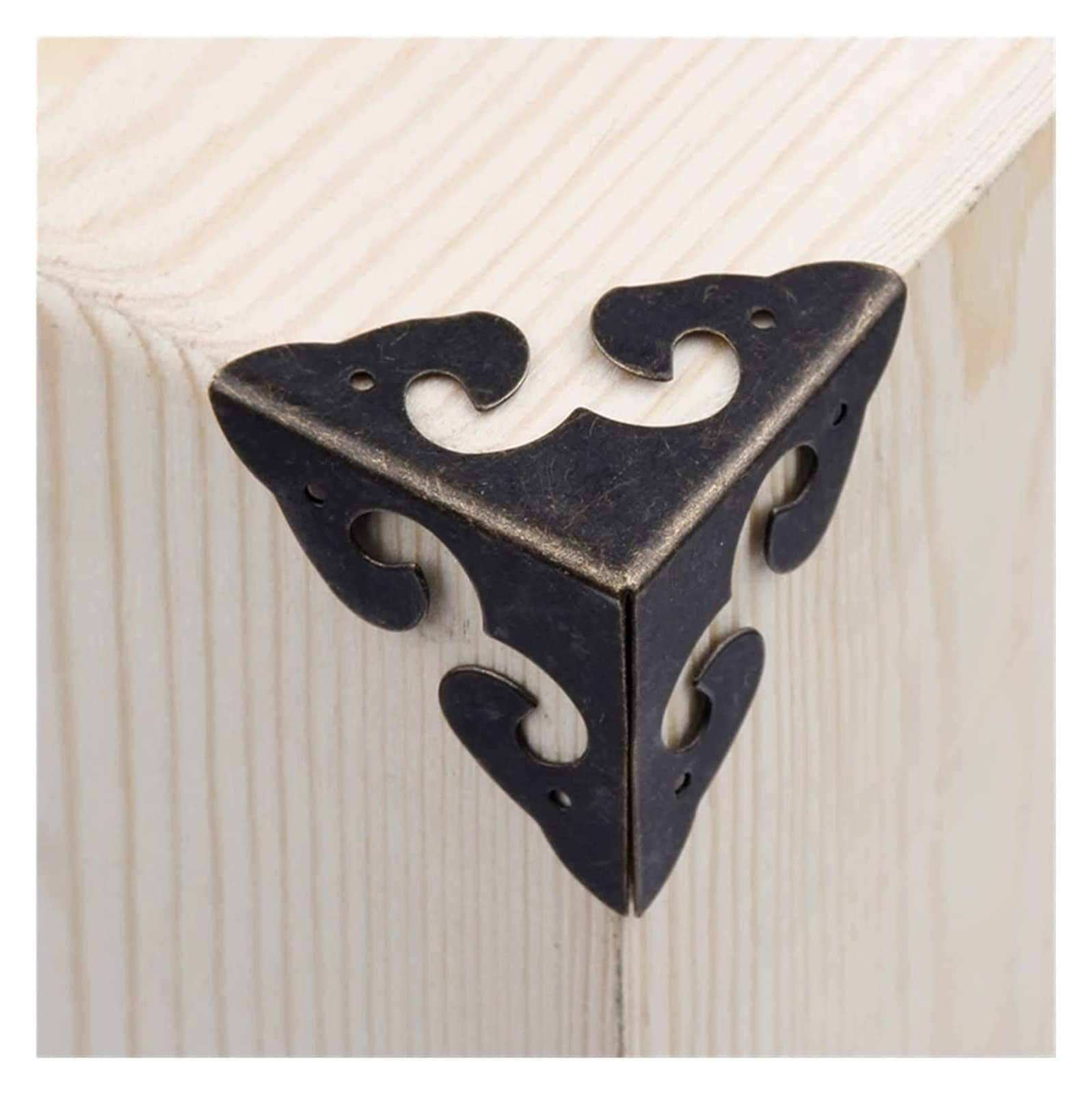 Protectores Decorativos de Esquina for Metal, Bordes,Caja 10 piezasCornersture Decor Triangle Flower Side
