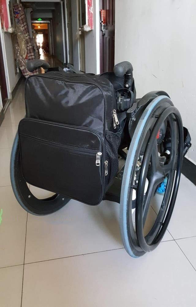 GHzzY Bolsa de Silla de Ruedas - Bolsa de Almacenamiento de Silla de Ruedas multifunción - Mochila de Silla de Ruedas Multibolsillos para Personas Mayores, discapacitadas y Embarazadas