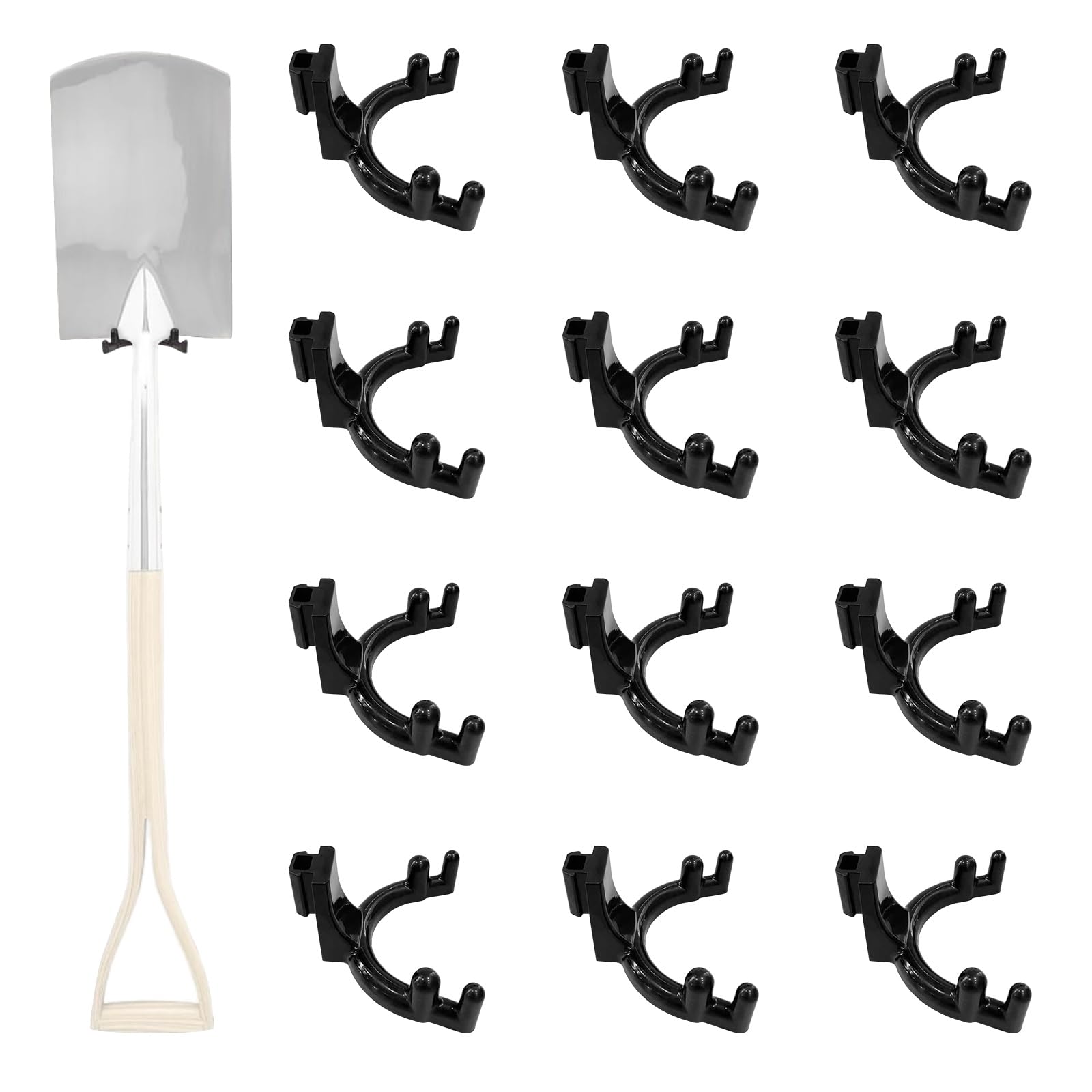 Hdoytxxm Multicolor Wall Mounted Utility Hooks Heavy Duty Abs Garage Organizers For Garden Tools Shovels Rakes Hammers Tool Storage Solution Abs Garage Storage Hooks