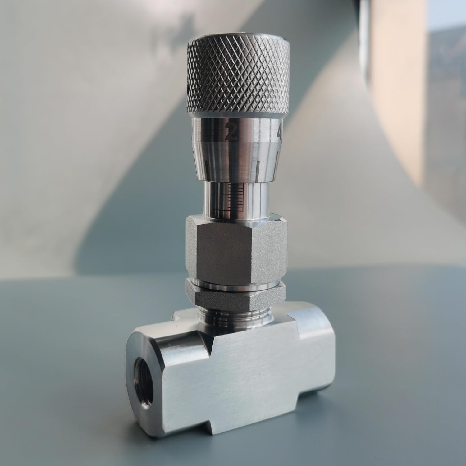 Needle valve 1/4" NPT, 6mm big orifice, micro flow control valve, Accurate dials, Stainless steel, High Pressure regulating, Instrument Gauge Valve,Water Oil Gas