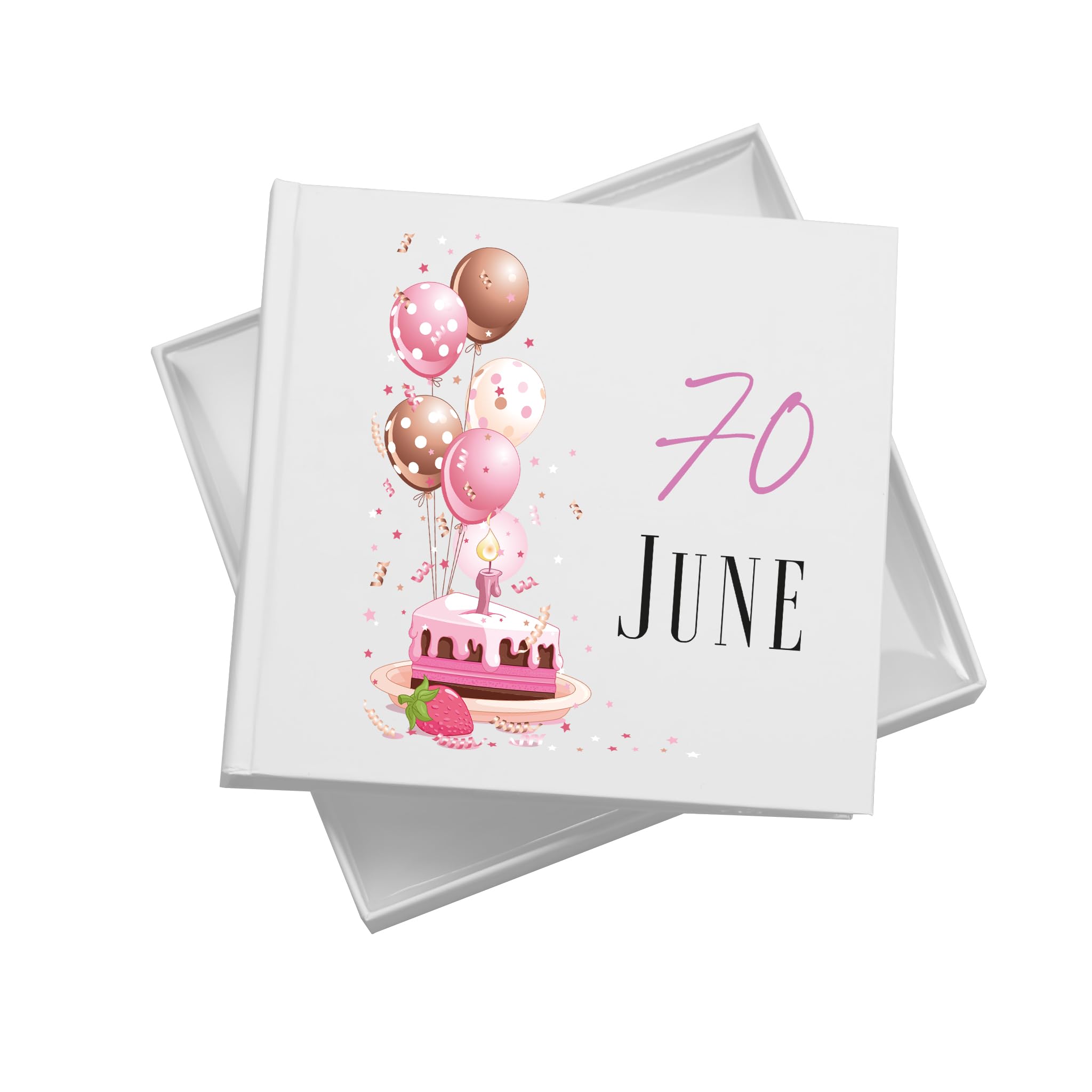 Ukgiftstoreonline White Personalised 70Th Birthday Gifts For Her Photo Album