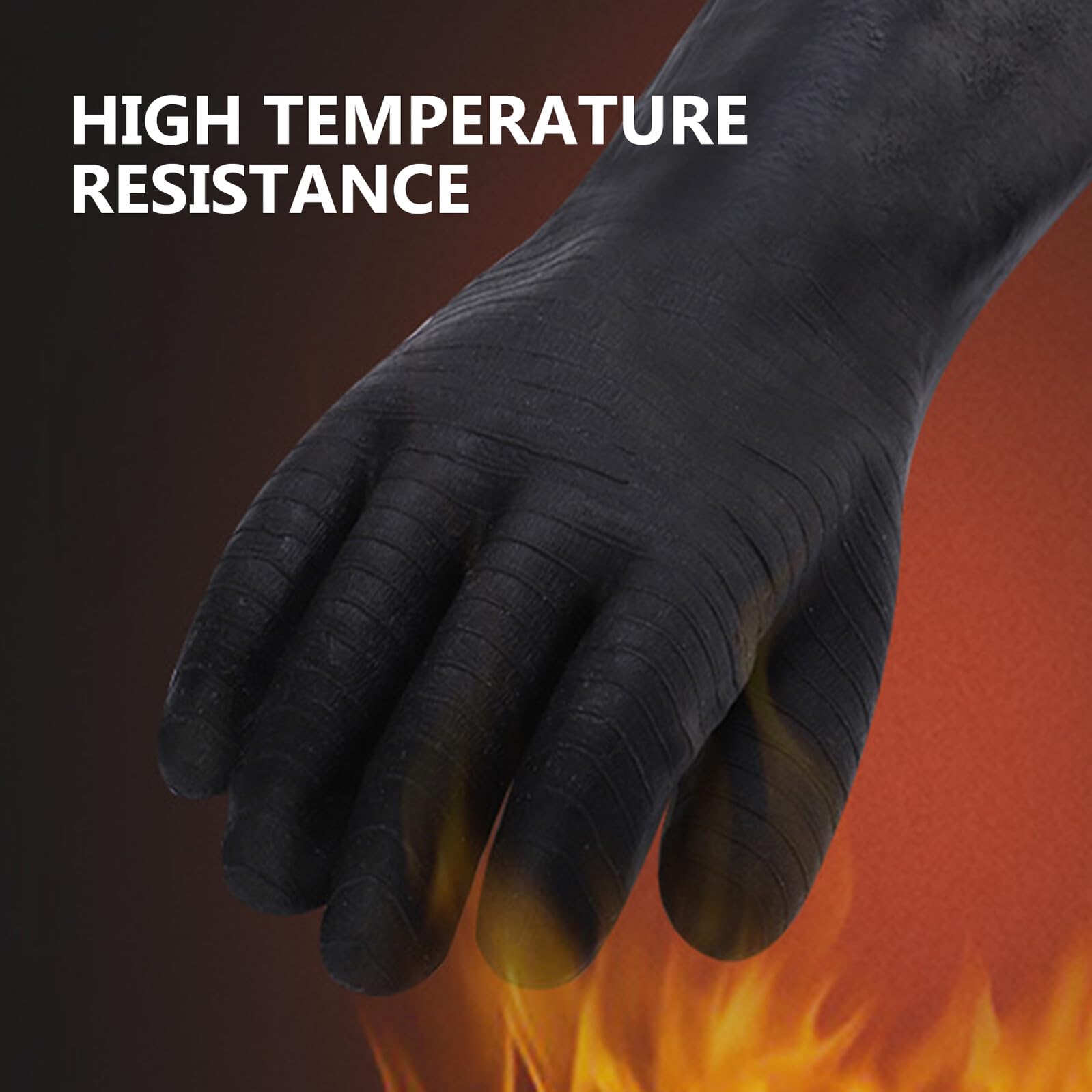 Guantes De Protección Contra El Calor Guantes a Prueba De Calor Black