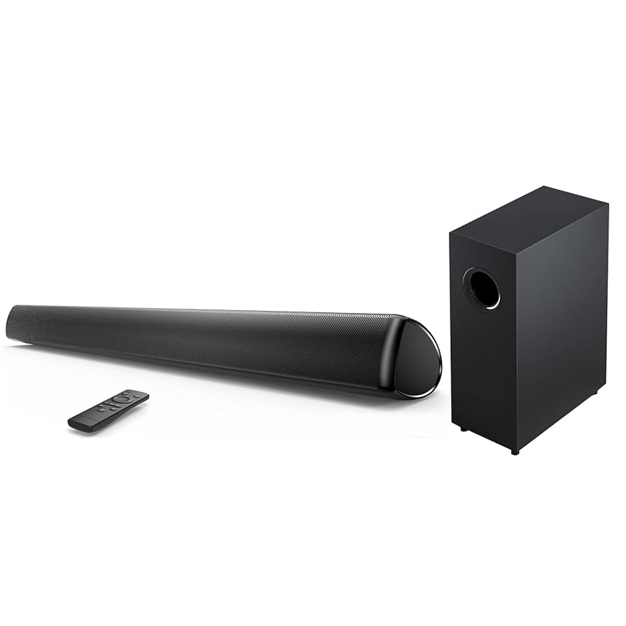 ☘️サウンドバー☘️02 テレビ用スピーカー シアターバー スピーカー リモコン付 Amazon.co.jp: サウンドバー テレビ用 70W テレビ スピーカー