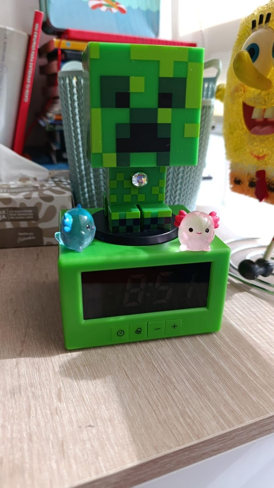 MC Creeper Alarm Clock 3D Lamp Night Light photo review