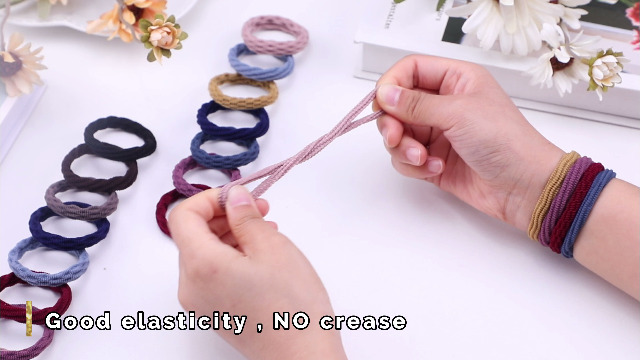 Amazon.com : WILLBOND 60 Pieces Seamless Hair Ties, Cotton