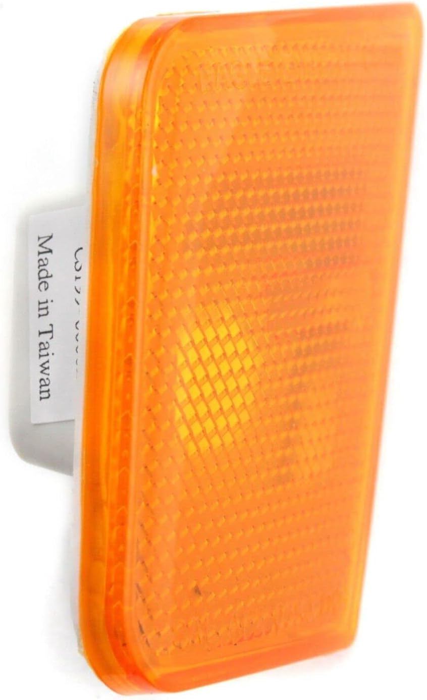 DAT AUTO PARTS Driver Side Front Lower Side Marker Light Lens and Housing Replacement for 2005-2007 Jeep Liberty, Textured Plastic, CH2550123 55156883AB 116-02418L