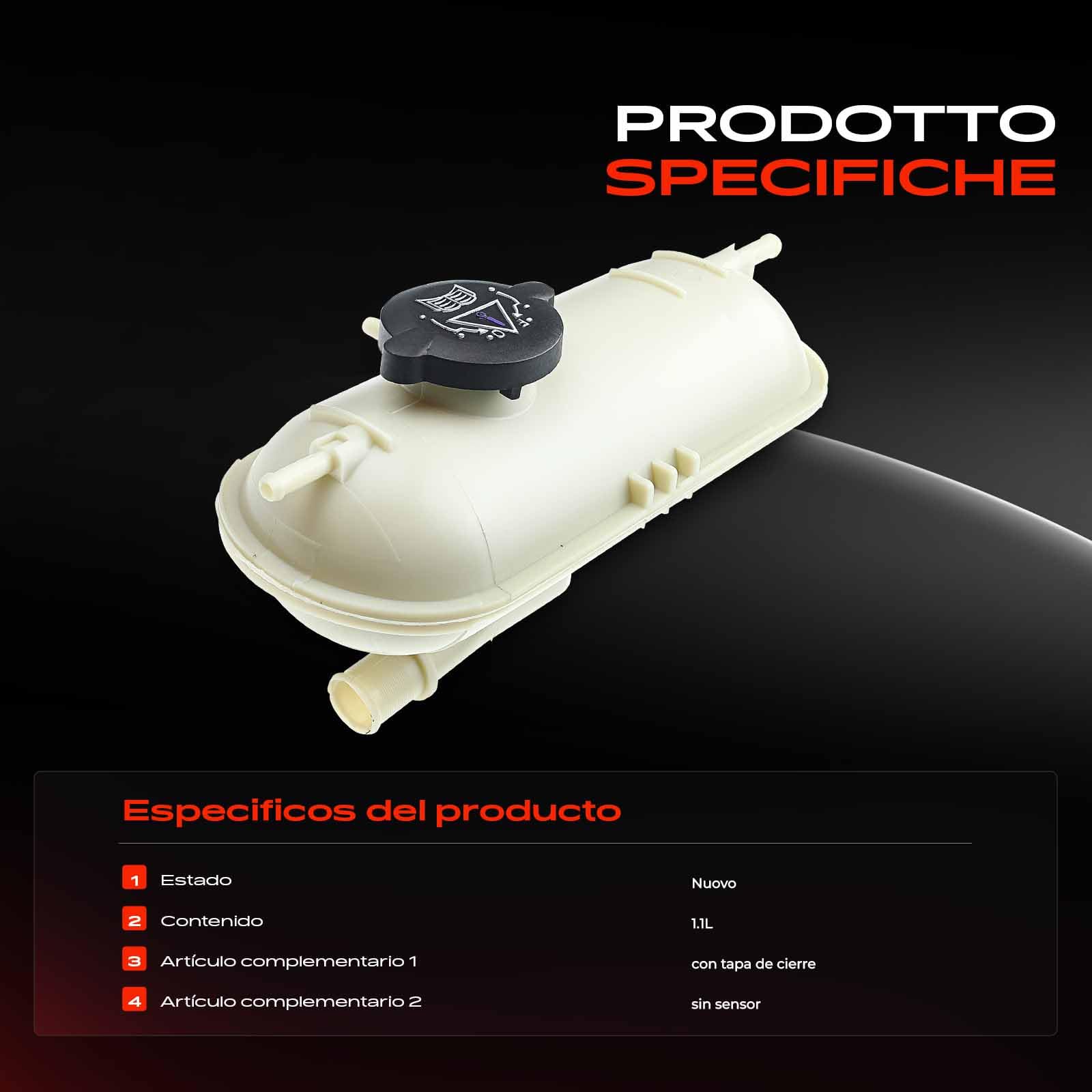 Frankberg Depósito de compensación Refrigerante Compatible con Berlingo/Berlingo First MPV GFK GJK MF 2.0 HDi 90 Partner Combispace 5 G 1.9 D Berlingo/Berlingo First MPV GFK GJK MF 1.9 D 96201442
