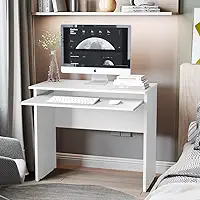 Escrivaninha Mesa para Computador Gamer Quarto Estudo Escritório Home Office (BRANCO)