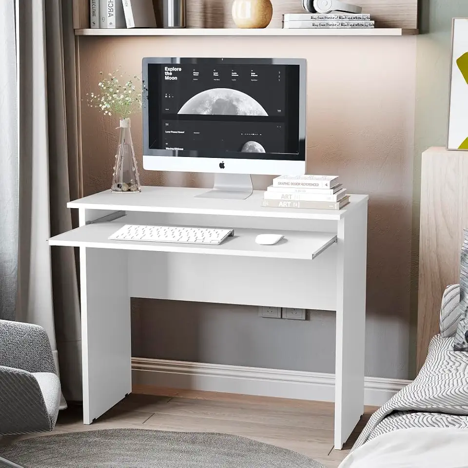 Escrivaninha Mesa para Computador Gamer Quarto Estudo Escritório Home Office (BRANCO)