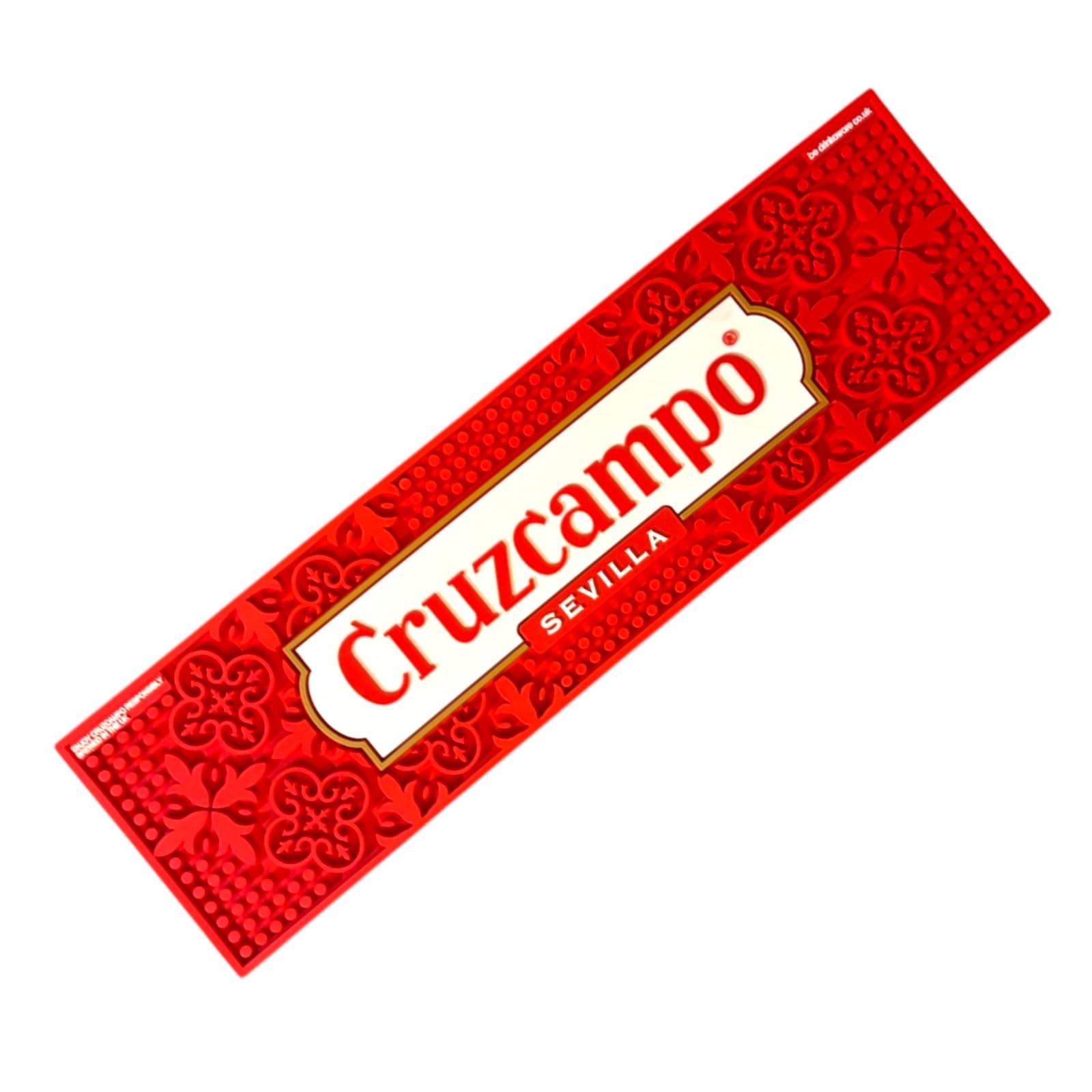 Laurie's Pub and Bar Accessories | Cruzcampo Beer Rubber Bar Runner / Tappetino antigoccia 56 x 16 cm