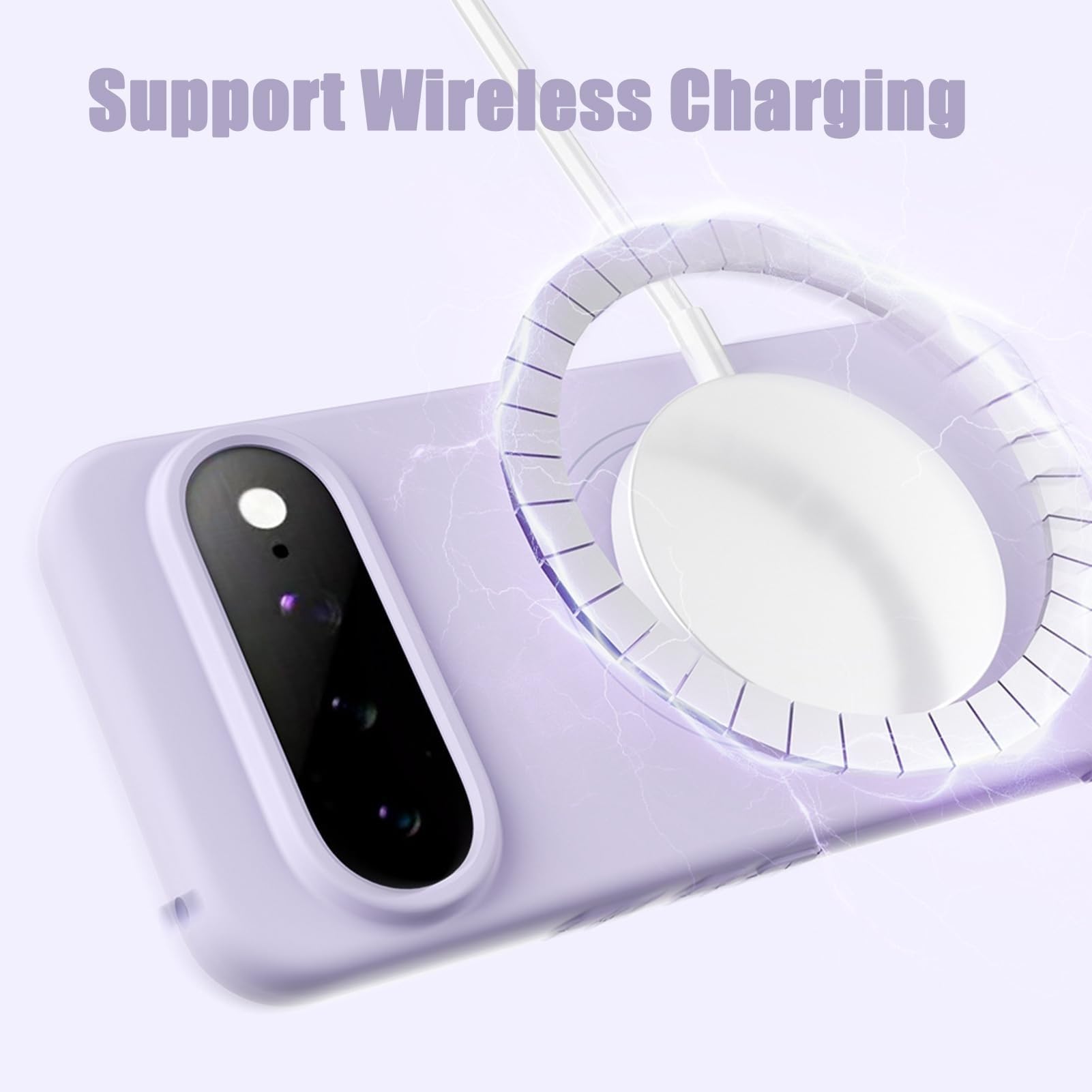 Generico Custodia Per 10 Pro XL/10 PRO/10, Magnetico Case With Protezione Fotocamera Ricarica Wireless Guscio(Marrone,11)