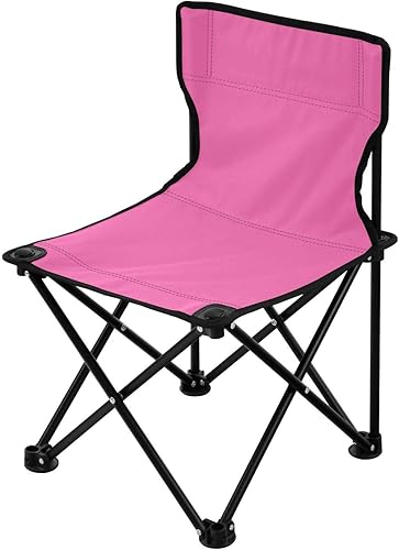 Miniatura 4 de Sillas de camping plegables al aire libre de color rosa intenso para adultos Silla de camping portátil Silla de césped ligera