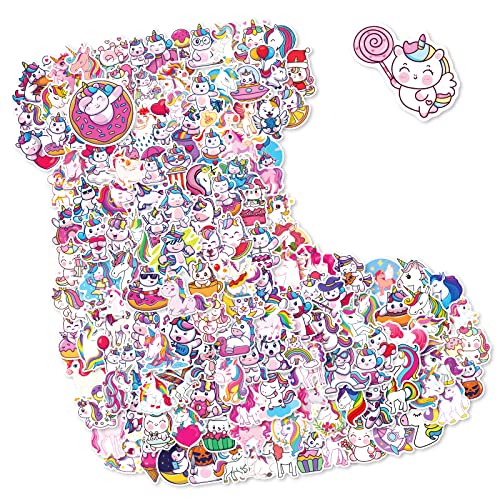 200 PCS Unicorn Stickers for Kids, Cute Water Bottle Stickers for Teens, Small Unicorn Gifts for Girls, Kawaii Waterproof Vinyl Stickers for Hydro Flask, Phone and Laptop