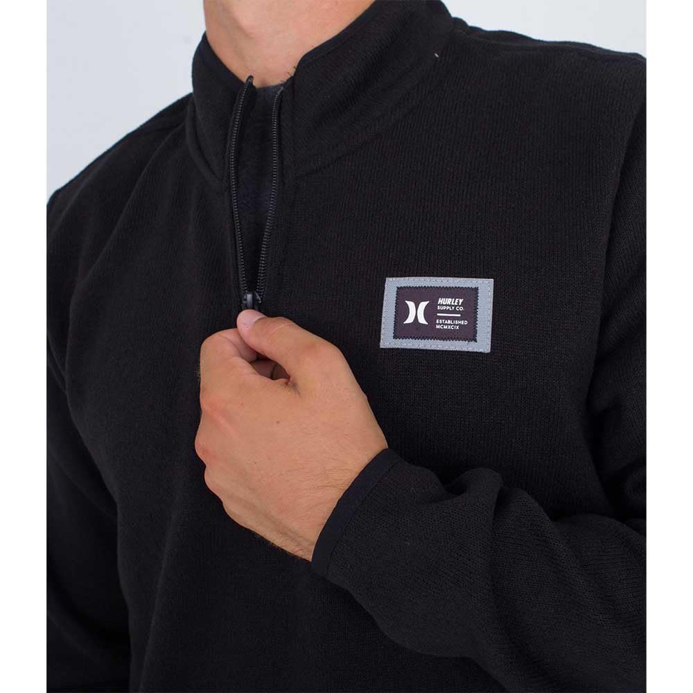 Hurley Mesa Ridgeline Cremallera de 1/4 Camiseta Hombre