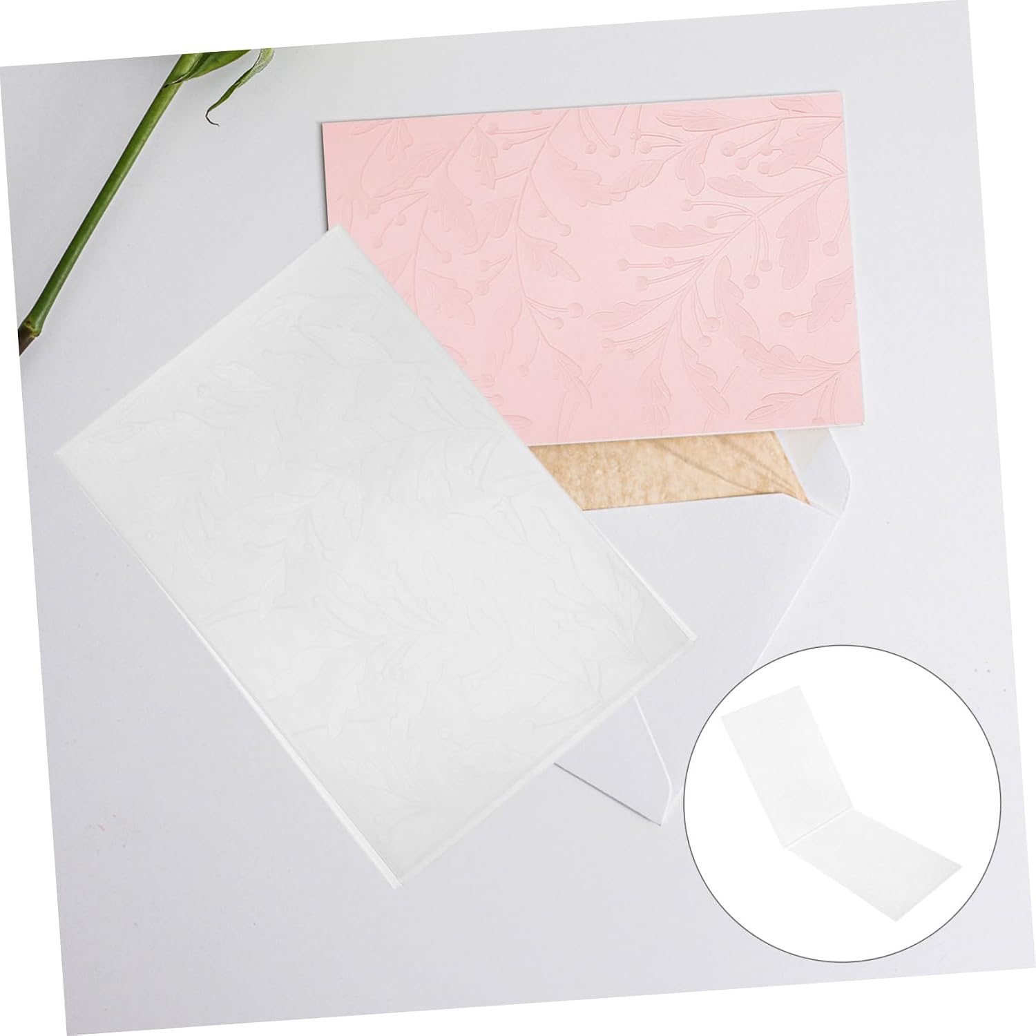 Plastic Template Embossing Stencil for Crafting Durable Embossing Mold for DIY Greeting Cards Unique Pattern Design Easy to Use for Scrapbooking and Crafts