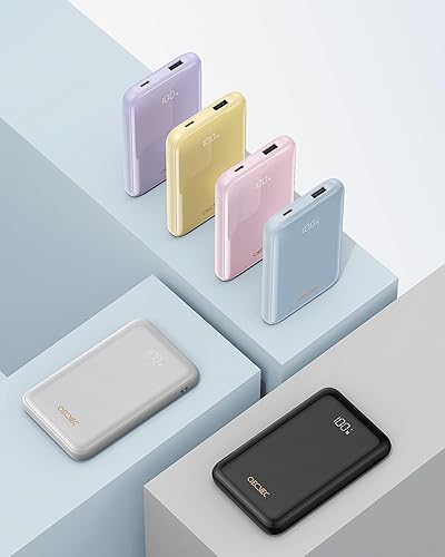 Miniatura 6 de Cargador portátil de 10000 mAh, batería portátil para teléfono celular con carga rápida PD de 22.5 W, cargador de teléfono compacto con cable