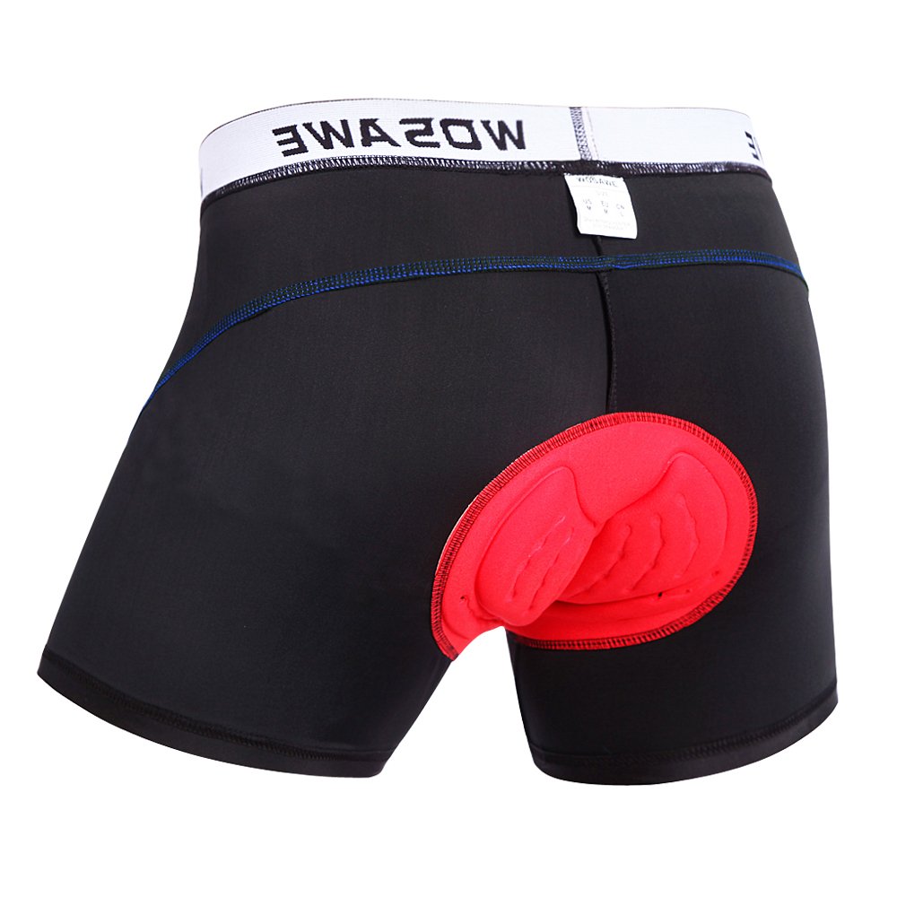 WOSAWE Short De Cyclisme 2 En 1 Homme Femme - Rembourré 4D Respirant