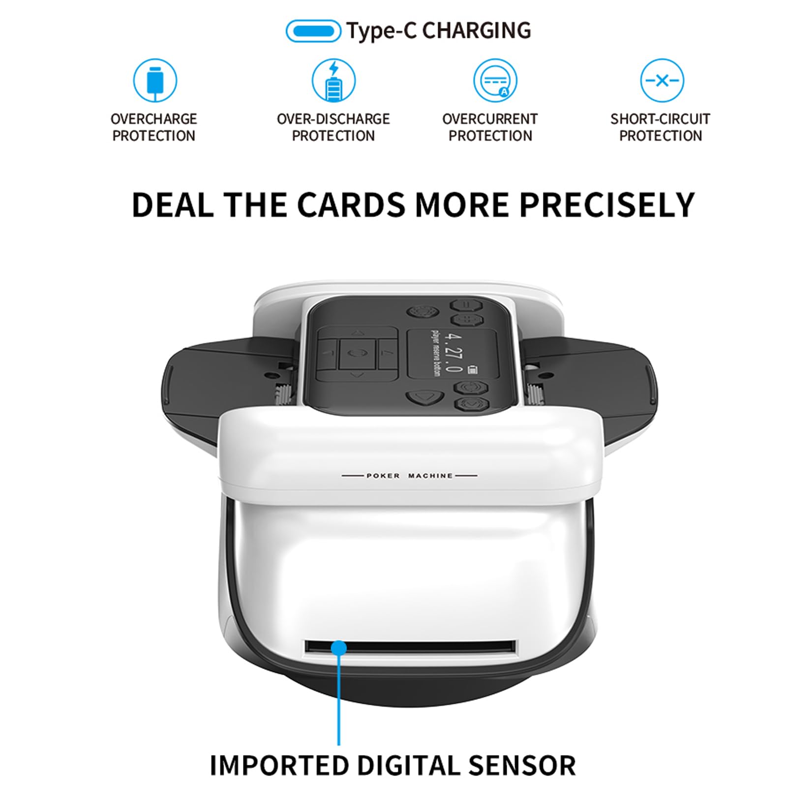 2 in 1 Shufflers elettrico Card e rivenditore 360 gradi rotante | 2 in 1 Shuffler automatici della carta da 360 gradi, commerciante di carte e macchina di mescolamento ricaricabili
