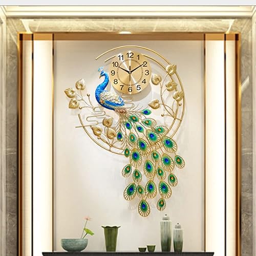 Reloj de pared grande 3D de lujo, reloj de pared digital para colgar en metal, decoración del hogar, decoración moderna para el hogar, sala de