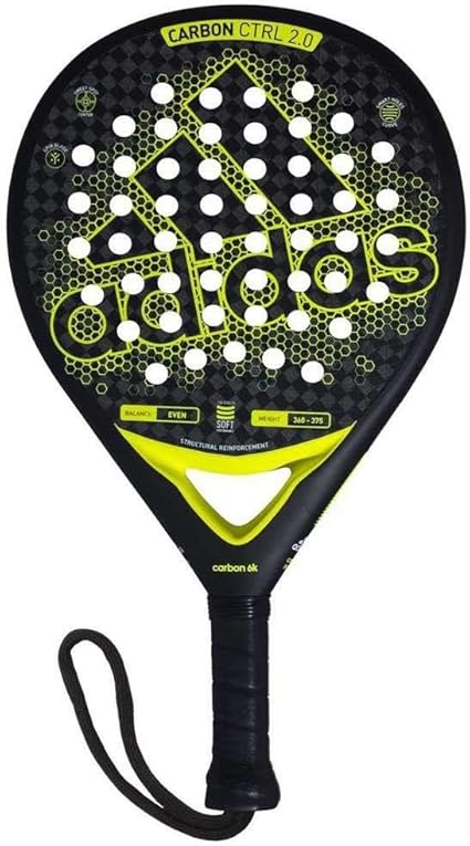 Adidas Padel Carbon Ctrl 2.0 Unisex para Adultos en Color Amarillo, Talla Única
