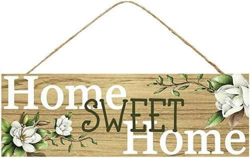 Craig Bachman Home Sweet Home - Letrero de madera (12.5 x 6 pulgadas)