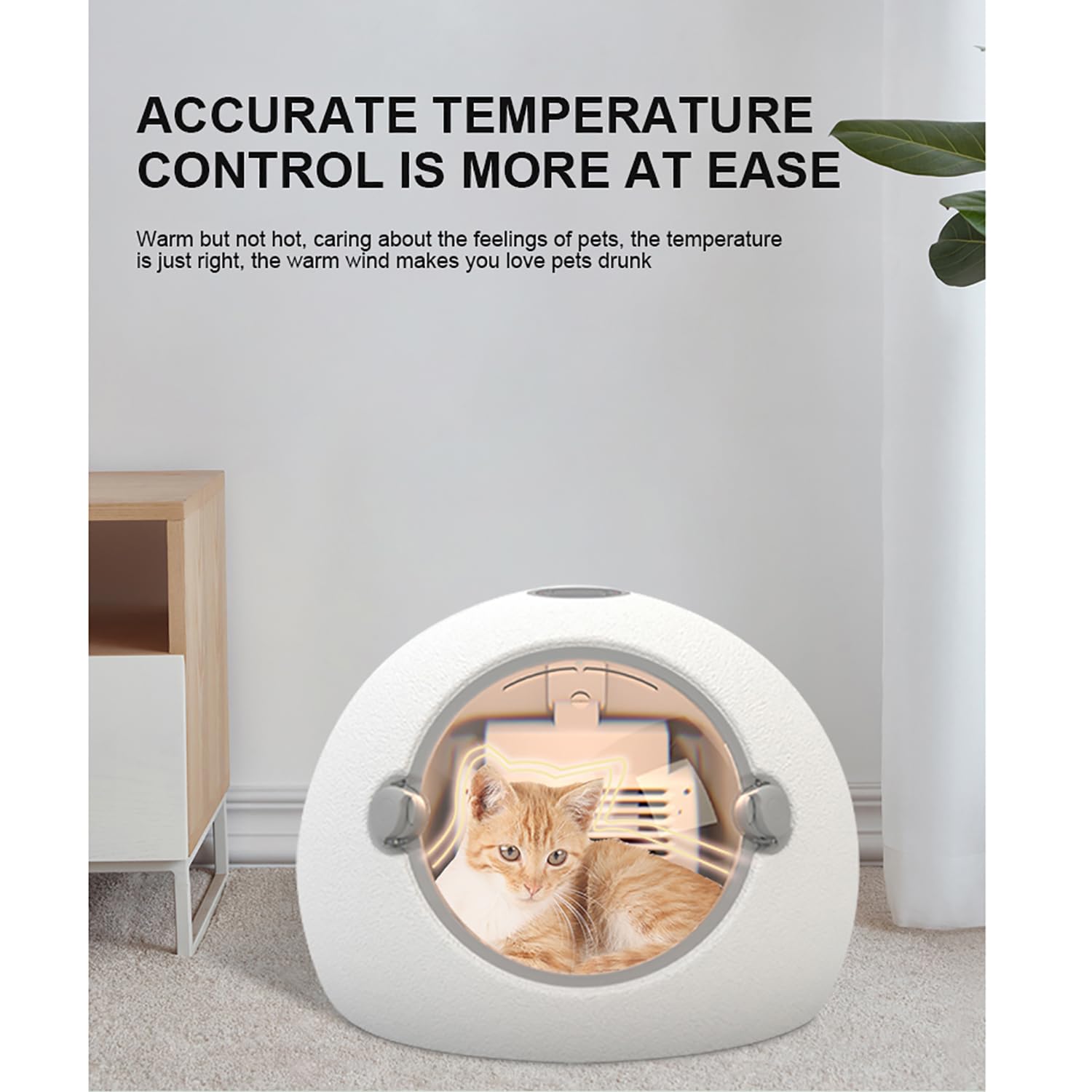 Scatola per Asciugatura Automatica per Animali Domestici, Asciugacapelli Intelligente per Toelettatura Animali Domestici con Schermo LCD a Colori, Asciugatura Professionale a 360°, Basso Rumore