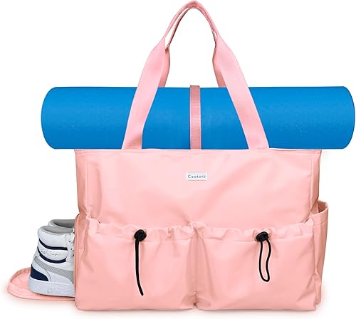 Bolsa de lona para esterilla de yoga para mujer, bolsas de yoga y transportadores, se adapta a todas tus cosas, pilates, viajes, oficina, playa,