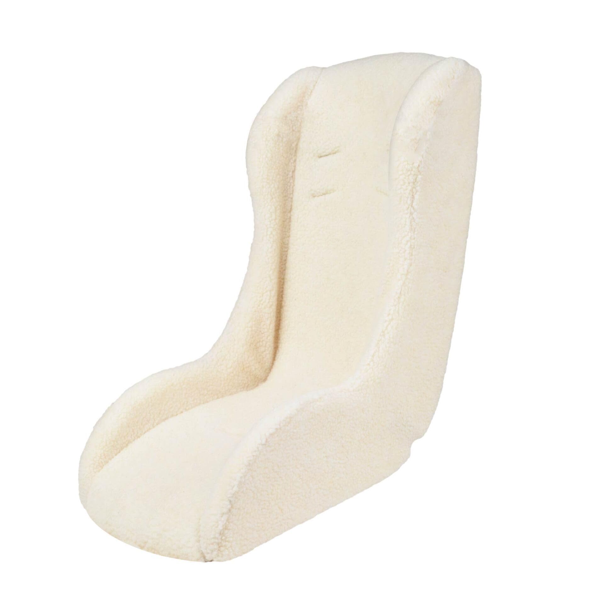 Polisport Mini Pelican Fleece Kindersitz Reduktor Ohne Sicherheitsgurt Für Anhänger Kinderwagen Lastenräder Kinder 7–18 Monaten Weiß