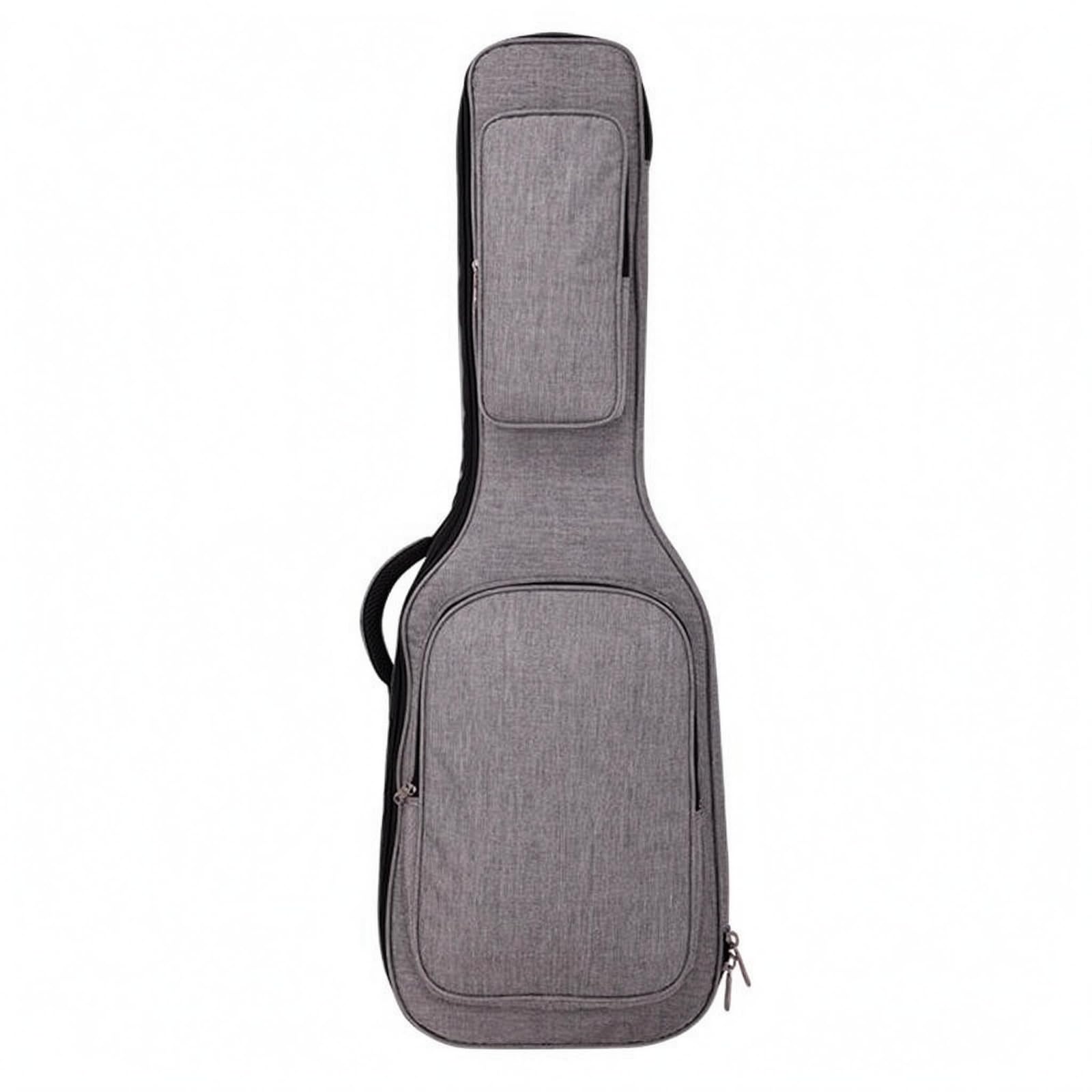 Qianly Bolsa Acolchada Guitarra Eléctrica Asas Transporte Funda Guitarra Eléctrica Ligera Accesorio Musical, Confortable con Forro De Franela Gris Niebla