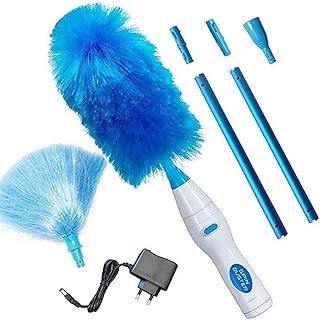 Hlake Spin Duster 360 ° Hurricane Spin Electric Duster Cleaning Brush Cargable, Duster Brush The Duster Electric Pen 180 ° Electric Multifunction Duster (Color : Charging)
