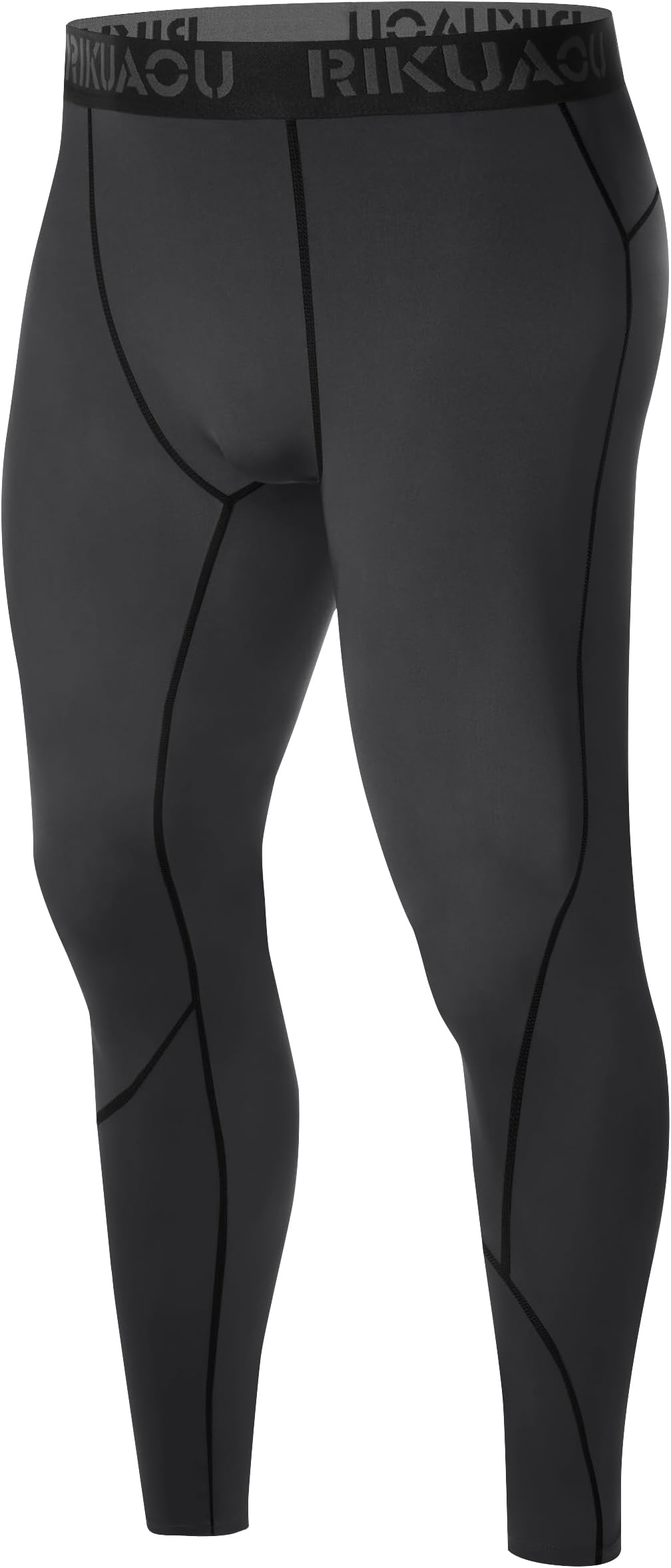 1/2 Pack Men's Compression Pants, Athletic Leggings Running Base Layer Tights for Sports Workout Gym