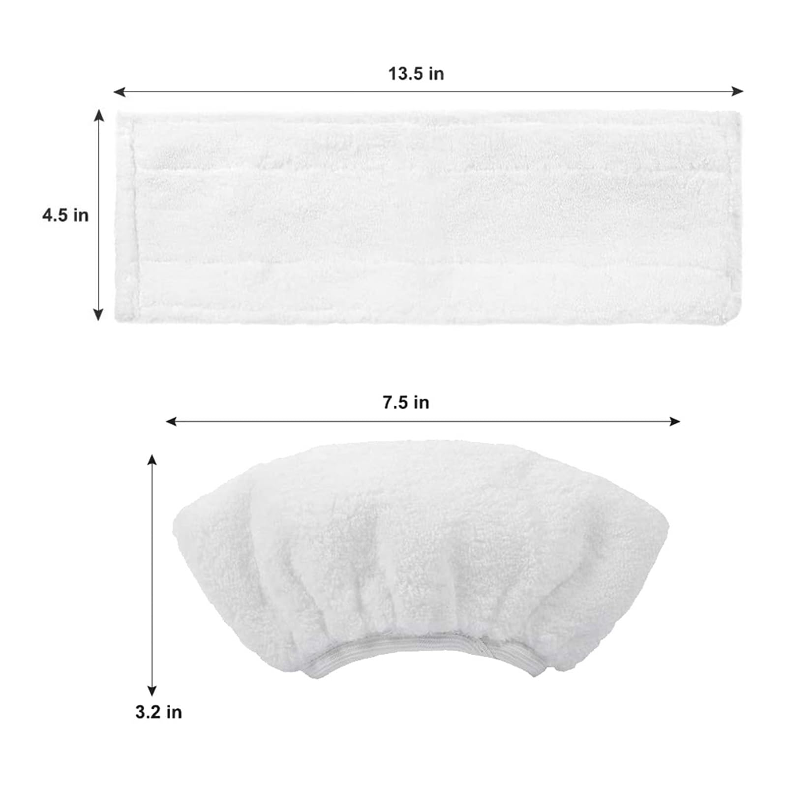 Toallitas De Microfibra Para Limpiadores De Vapor SC2 SC3 SC4 SC5 - Pack De 4 Unidades Lavables | Para Suelos Y Superficies