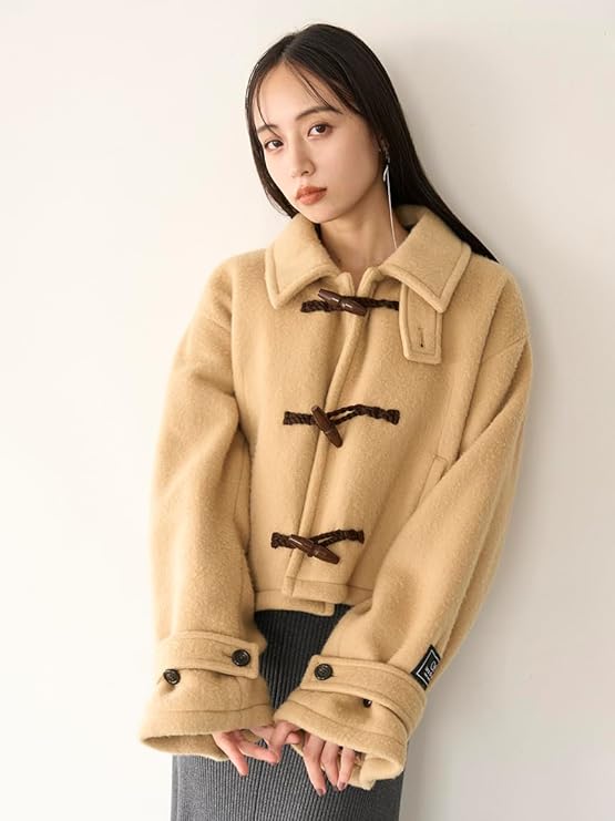 【美品】24AW スナイデル ウールシャギーショートダッフル アイボリー 完売品 美品】24AW スナイデル ウールシャギーショートダッフル アイボリー