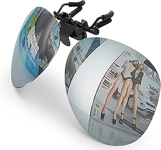 Silver Mirror Clip-on Flip up for Myopia Glasses