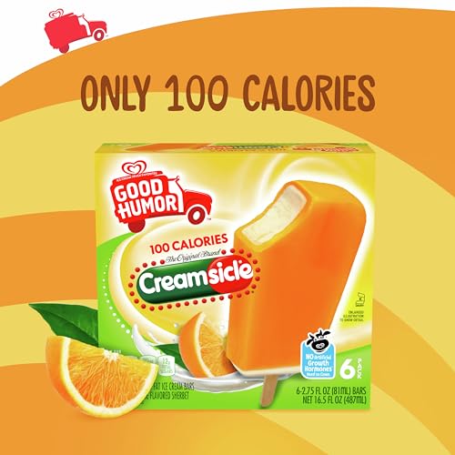 Good Humor Ice Cream Bars For a Delicious Frozen Dessert Creamsicle Just 100 Calories Per Bar 16.5 oz 6 Count - Thumbnail 6