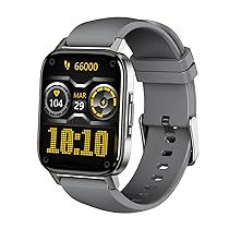 AQFIT W6 Smartwatch IP68 Water Resistant | 1.69″ Full Touch Screen Display | Up to 10 Days of Battery Life | Integrated Health Check | 5.0 Bluetooth |