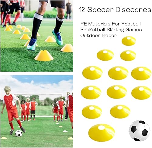 Vista 3 de KATZEIST Agility Training Equipment, Kids Soccer Hurdles Agility Ladder Equipment Set Agility Training kit for Football, Soccer, Basketball,Speed