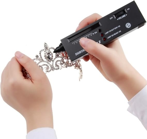 V2 Diamond Detector Tester Selector Gemstone Tool Diamond Selector Diamond Tester Gems Jewelry Test Tool LED Audio