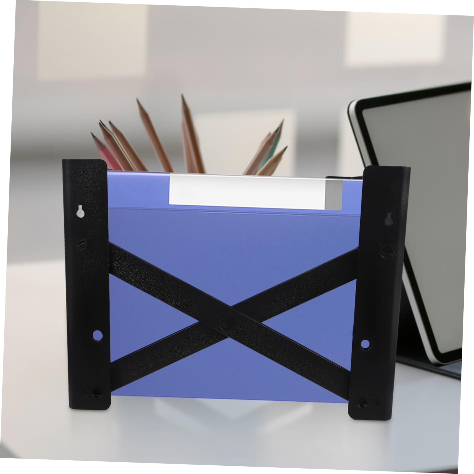 File Organizer For Desk Nero in Plastico, Cartelline Sospese