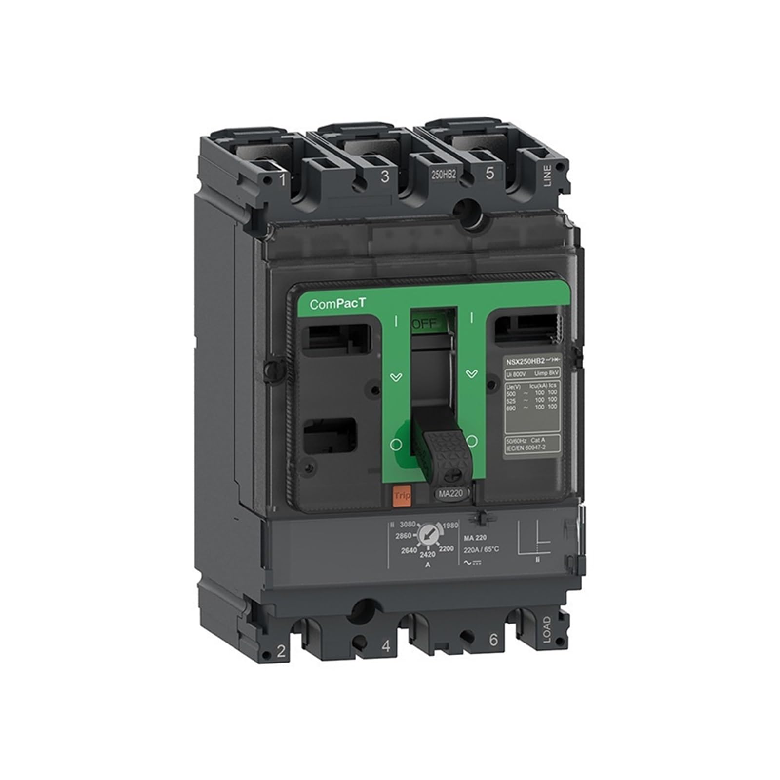 Disyuntor Protector de Motor con Carcasa de plástico C16FA100R