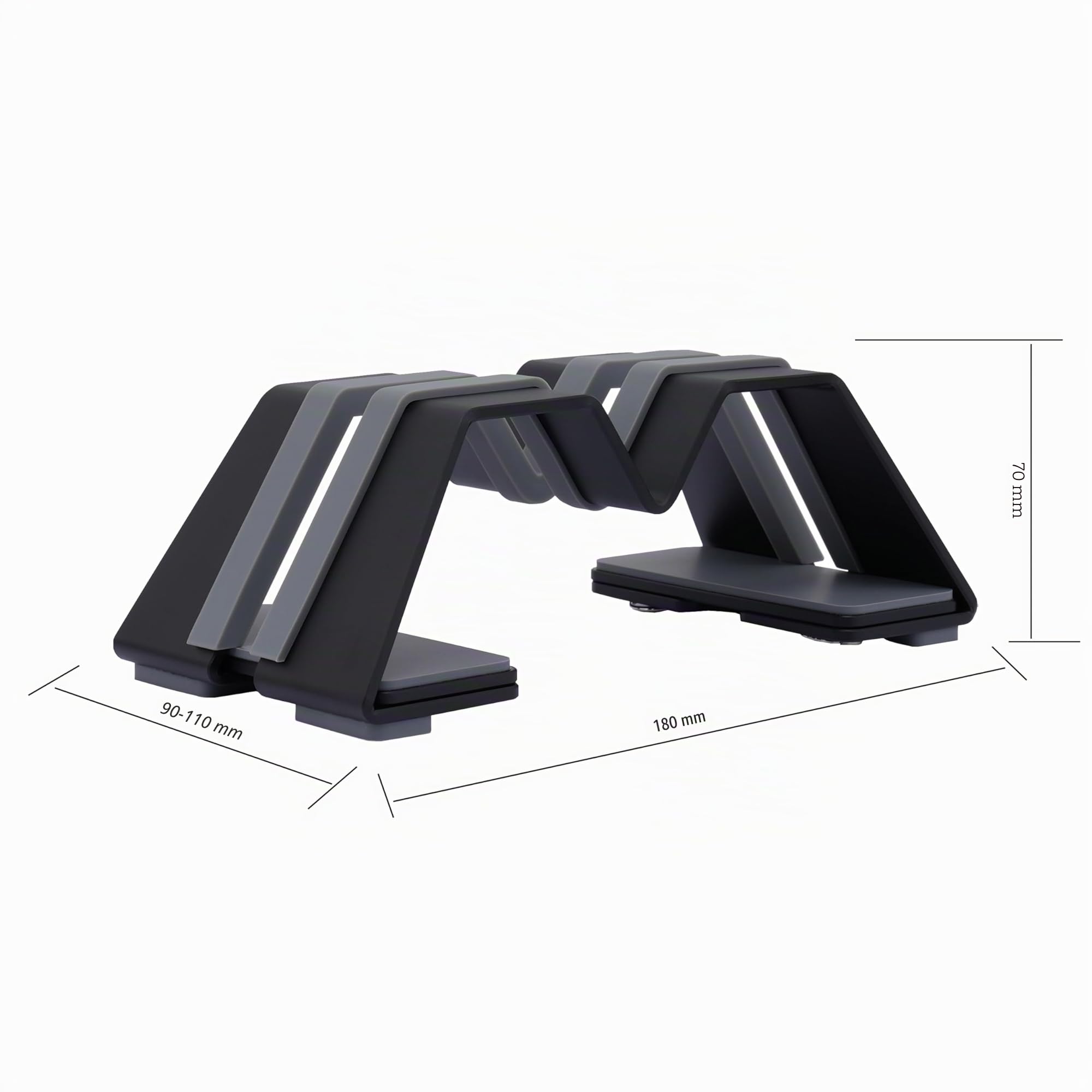Soporte Vertical Ajustable para Portátil - Aluminio, Ajuste Universal para Todos los Portátiles - Diseño Elegante, Ancho Ajustable, Antideslizante y Resistente a Arañazos, Diseño Patentado